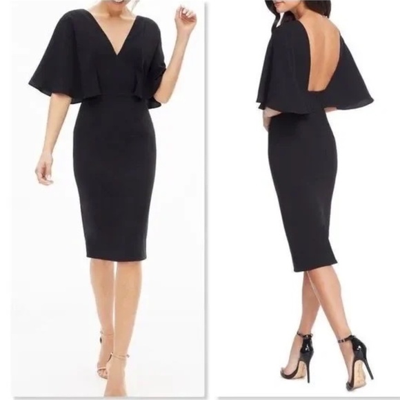 Dress the Population Dresses & Skirts - Dress The Population Louisa Flutter-Sleeve Dress